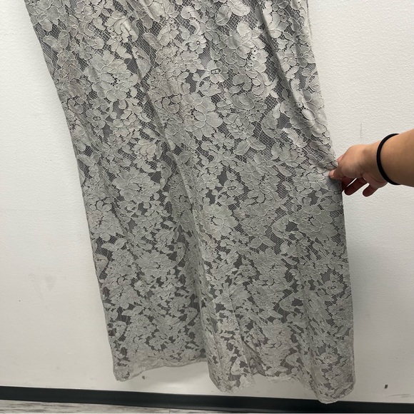 Belsoie Long V-neck Lace Bridesmaid Dress - Picture 7 of 10